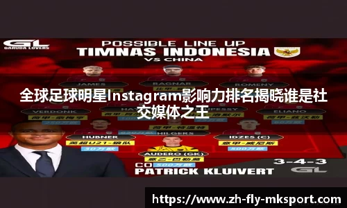 全球足球明星Instagram影响力排名揭晓谁是社交媒体之王