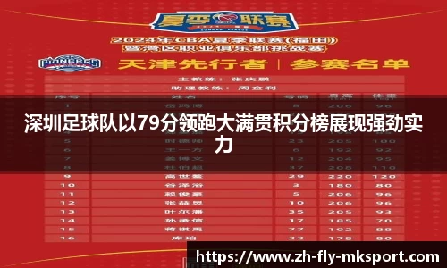 深圳足球队以79分领跑大满贯积分榜展现强劲实力